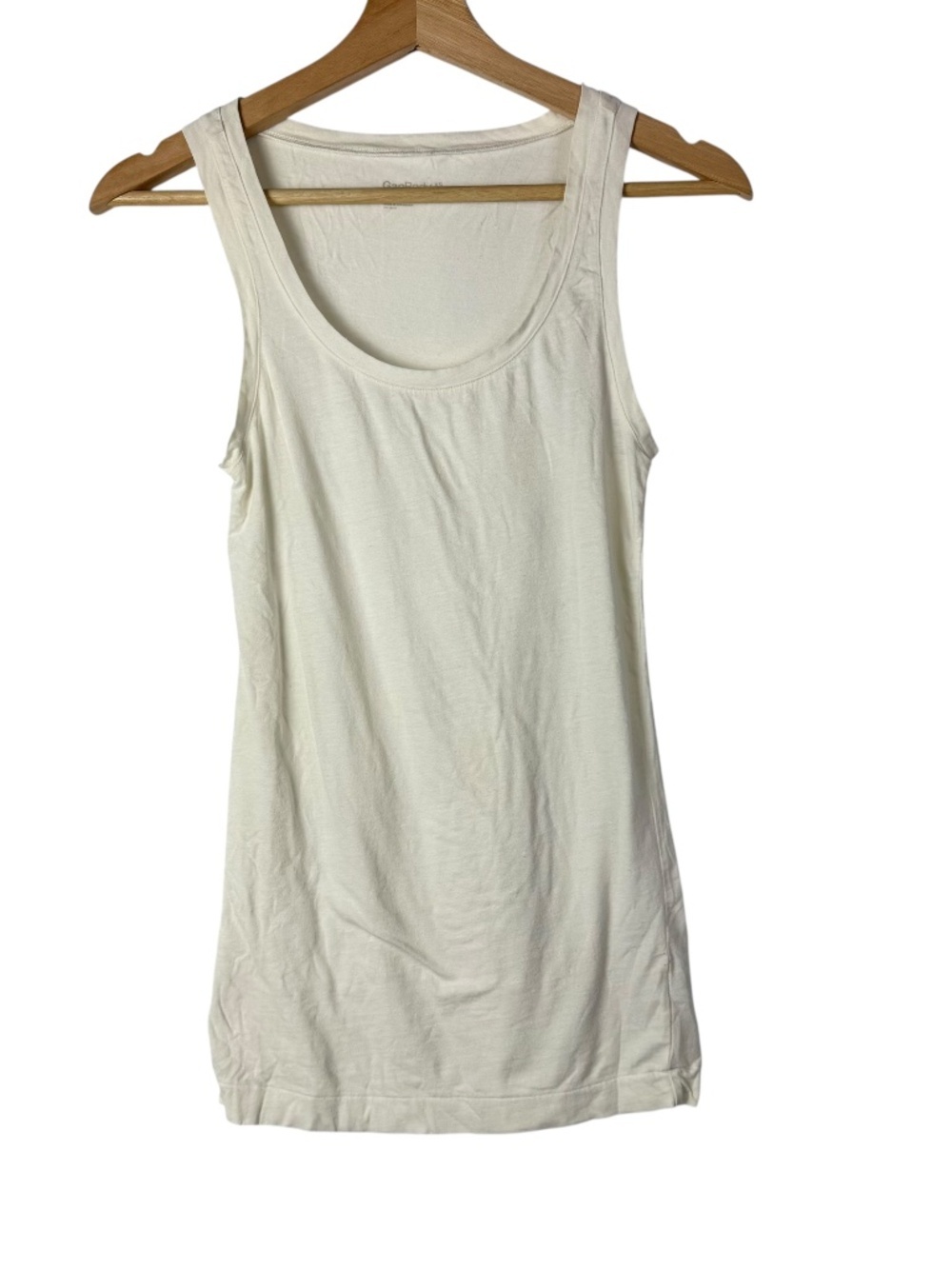Gap Body White Scoop Neck Fitted Tank Top XS